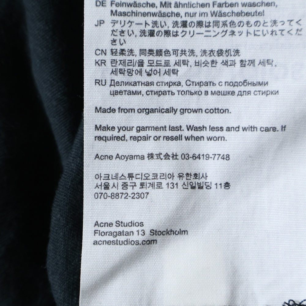 Acne Studios(アクネ ストゥディオズ) スタンプロゴ ダメージ Tシャツ FN-UXーTSHI000013 オリーブ