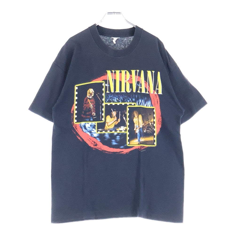 VINTAGE(ヴィンテージ) 90s NIRVANA PHOTO ニルヴァーナ フォト Tシャツ 半袖カットソー ブラック