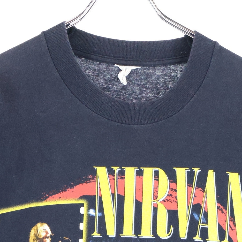 VINTAGE(ヴィンテージ) 90s NIRVANA PHOTO ニルヴァーナ フォト Tシャツ 半袖カットソー ブラック