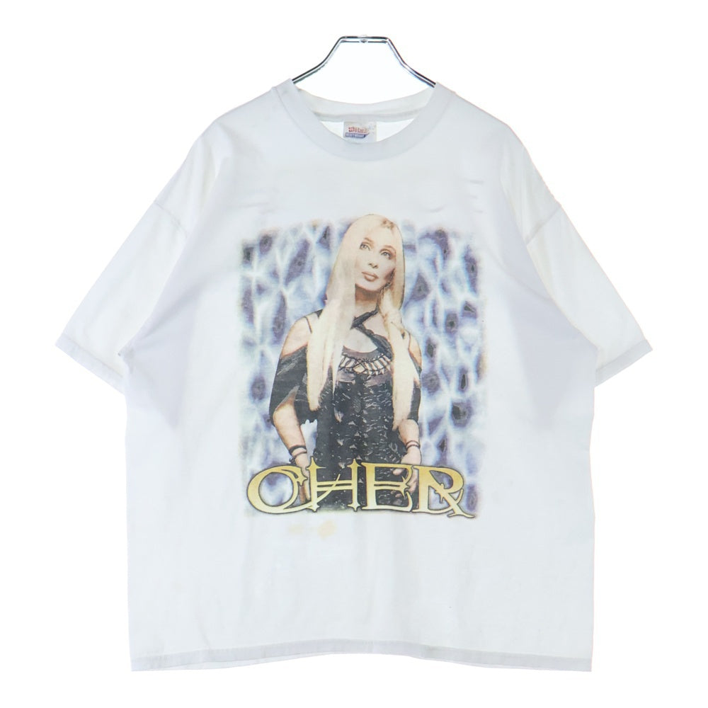VINTAGE(ヴィンテージ) 00s CHER THE FAREWELL TOUR シェール ツアー Tシャツ 半袖カットソー ホワイト