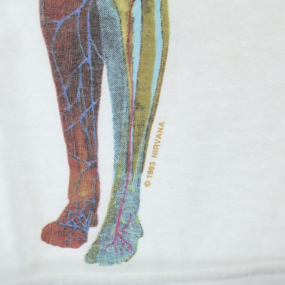 VINTAGE(ヴィンテージ) 00s NIRVANA IN UTERO Y2K ニルヴァーナ インユーテロ Tシャツ 半袖カットソー ホワイト