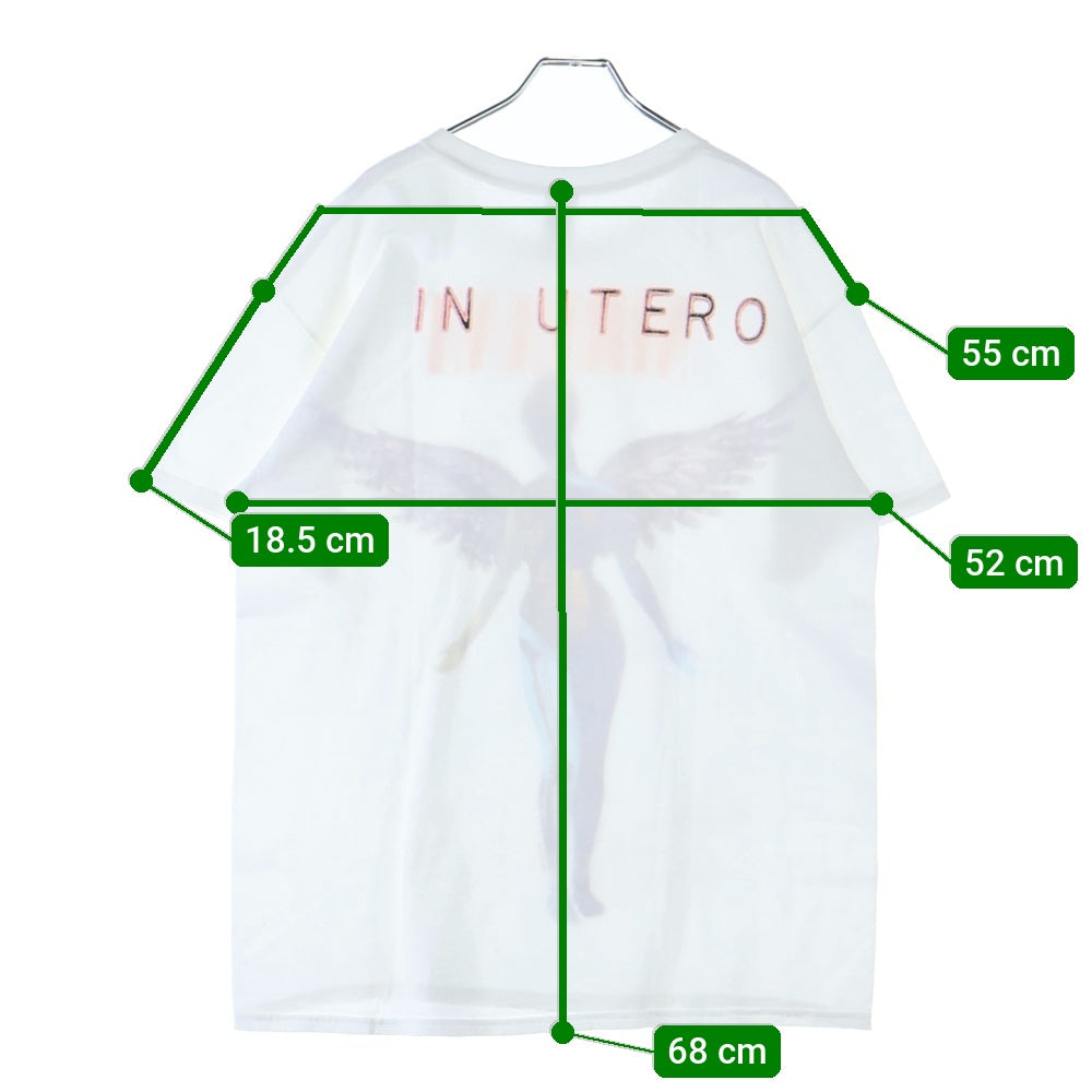 VINTAGE(ヴィンテージ) 00s NIRVANA IN UTERO Y2K ニルヴァーナ インユーテロ Tシャツ 半袖カットソー ホワイト