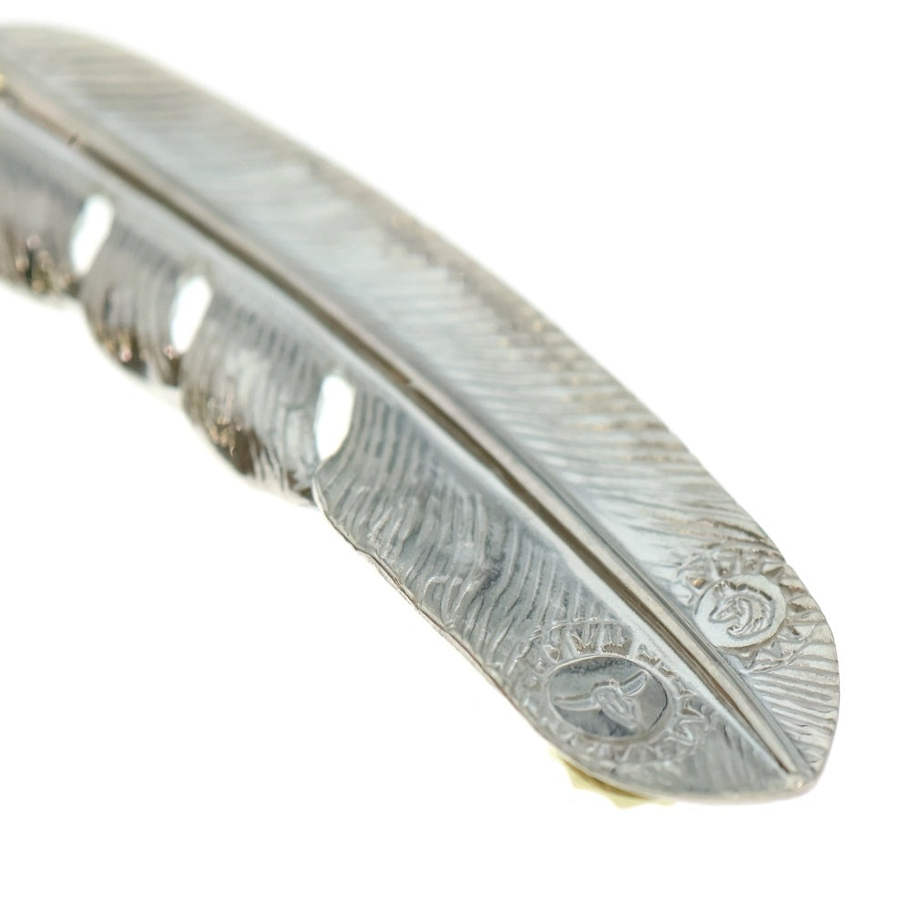 TADY & KING(タディアンドキング) 特大SVフェザーペンダント GPイーグル ネックレストップ 右向き シルバー/ゴールド