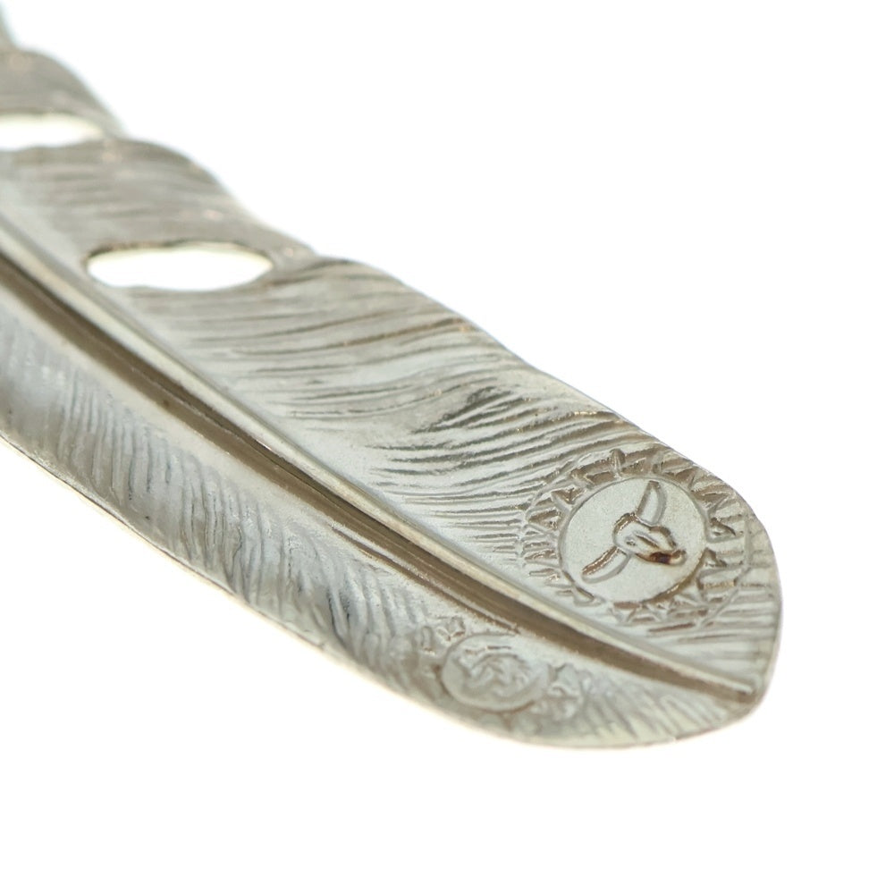 TADY & KING(タディアンドキング) 特大SVフェザーペンダント GPローズ ネックレストップ 左向き シルバー/ゴールド