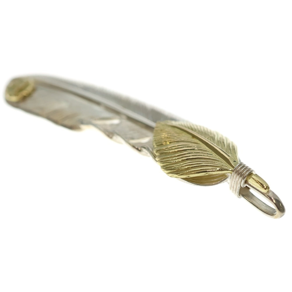 TADY & KING(タディアンドキング) ハートK18フェザーGPロングホーン 特大 右向きネックレストップ