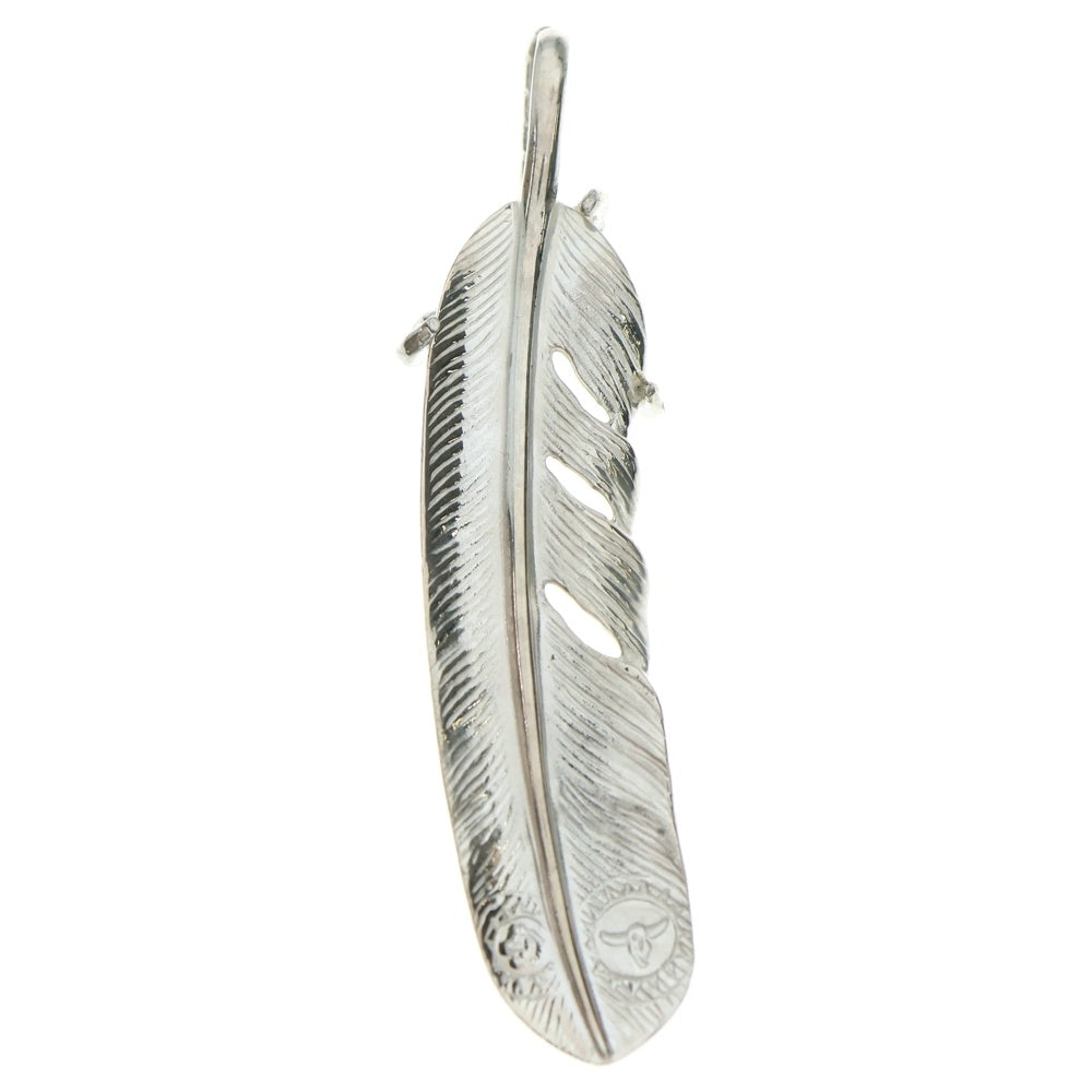 TADY & KING(タディアンドキング) 銀爪 ツメSVフェザー 特大フェザーペンダント シルバー/ゴールド 左向き