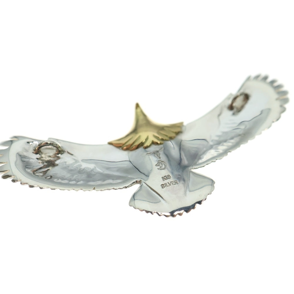 TADY & KING(タディアンドキング) 頭金 中イーグル 金縄ターコイズ ネックレストップ シルバー/ゴールド