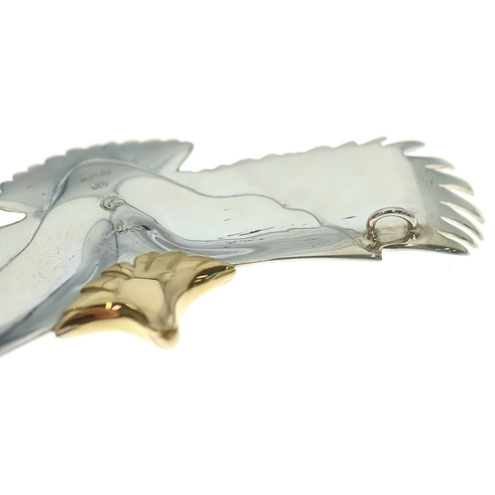 TADY & KING(タディアンドキング) 頭金 大イーグル 金縄ターコイズ ネックレストップ シルバー/ゴールド