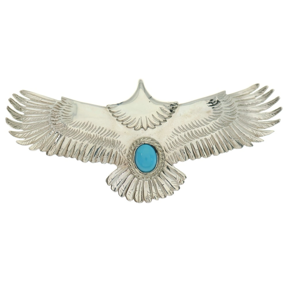 TADY & KING(タディアンドキング) SV 特大イーグル銀縄ターコイズ ネックレストップ シルバー