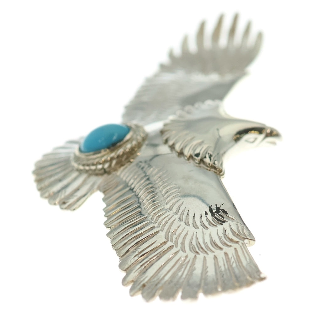 TADY & KING(タディアンドキング) SV 特大イーグル銀縄ターコイズ ネックレストップ シルバー