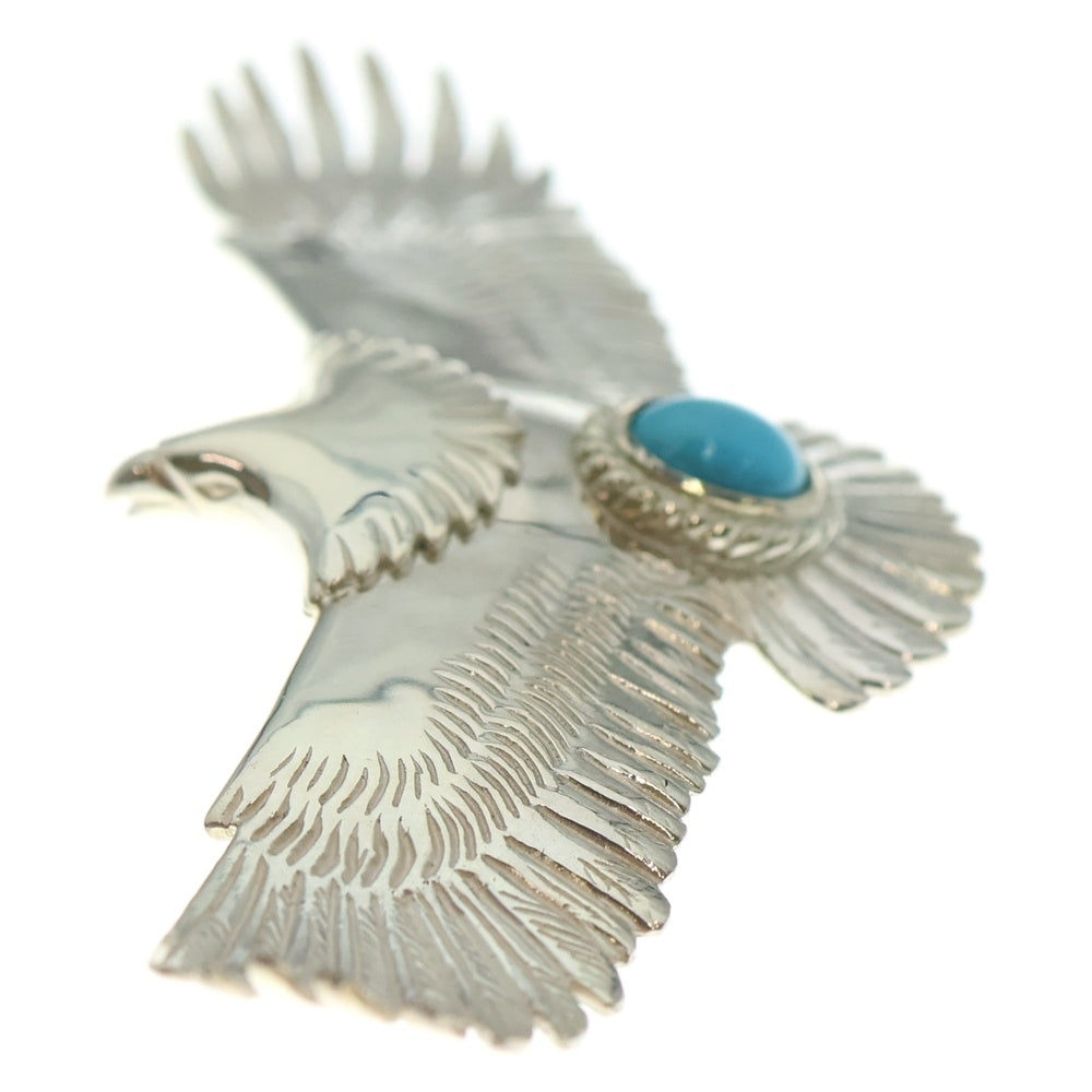 TADY & KING(タディアンドキング) SV 特大イーグル銀縄ターコイズ ネックレストップ シルバー