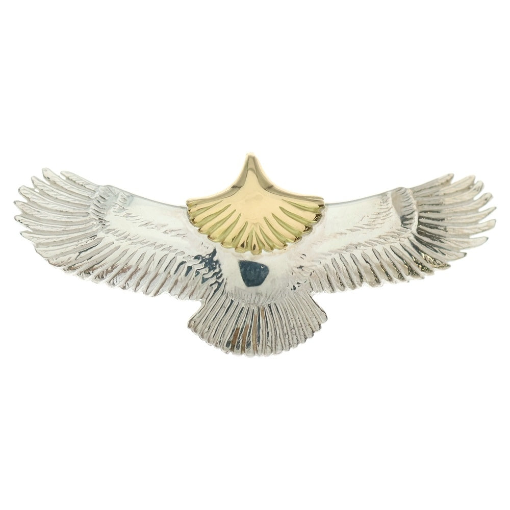 TADY & KING(タディアンドキング) K18 ベビーイーグル頭金 ネックレストップ シルバー/ゴールド