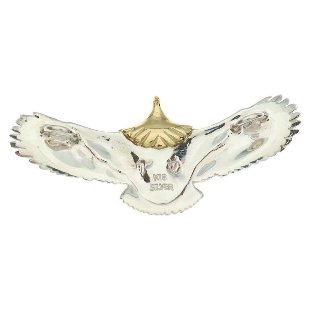 TADY & KING(タディアンドキング) K18 ベビーイーグル頭金 ネックレストップ シルバー/ゴールド