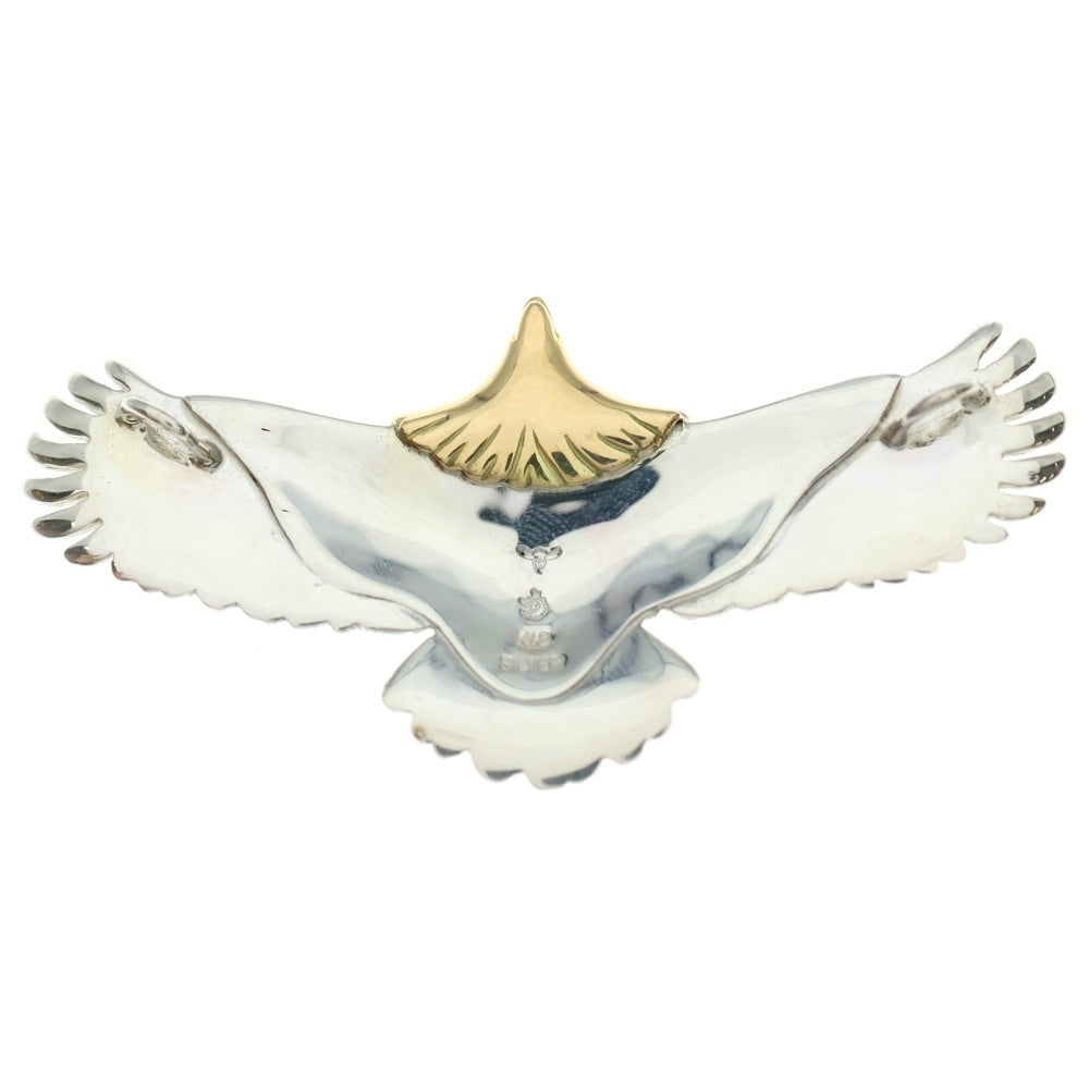 TADY & KING(タディアンドキング) K18 小イーグル頭金 ネックレストップ シルバー/ゴールド