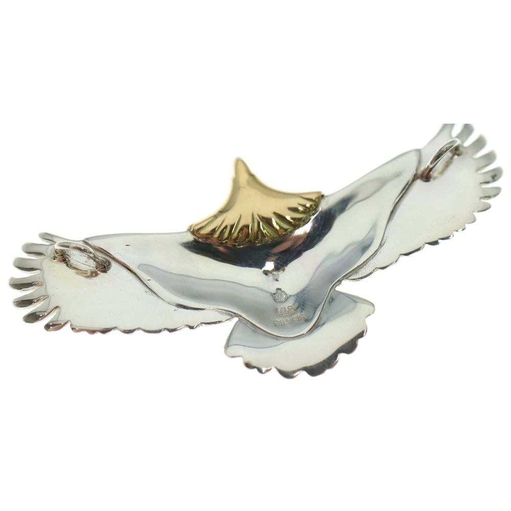 TADY & KING(タディアンドキング) K18 小イーグル頭金 ネックレストップ シルバー/ゴールド