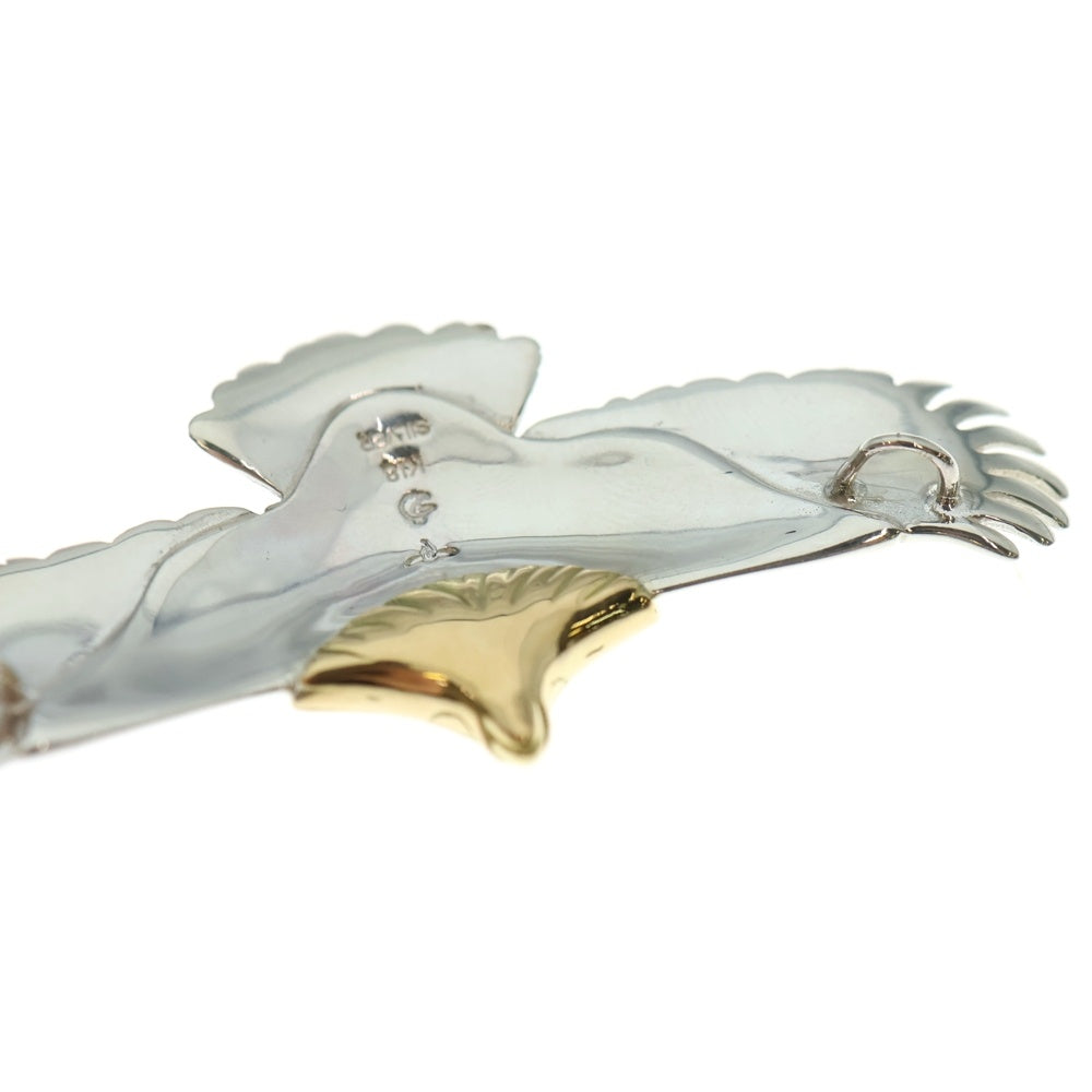 TADY & KING(タディアンドキング) K18 小イーグル頭金 ネックレストップ シルバー/ゴールド