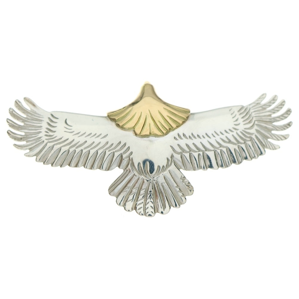 TADY & KING(タディアンドキング) K18 小イーグル頭金 ネックレストップ シルバー/ゴールド