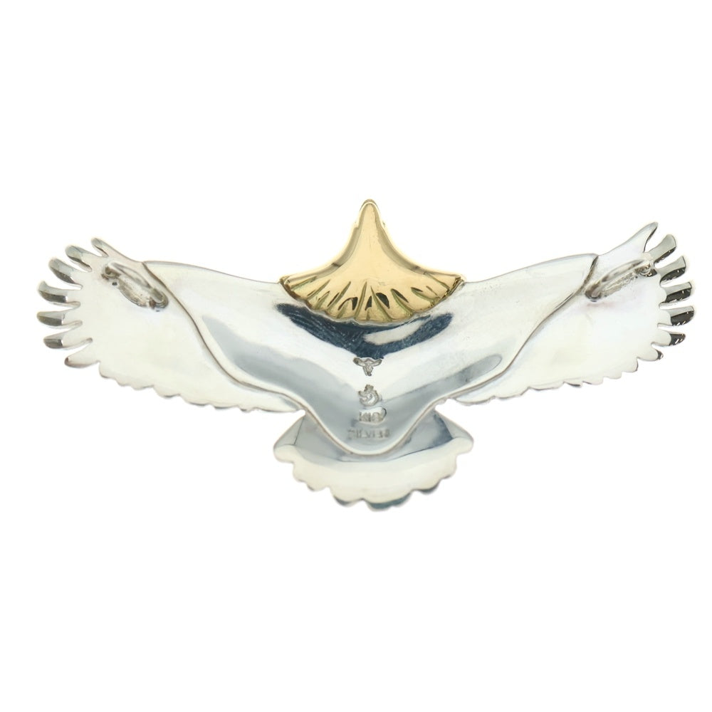 TADY & KING(タディアンドキング) K18 小イーグル頭金 ネックレストップ シルバー/ゴールド