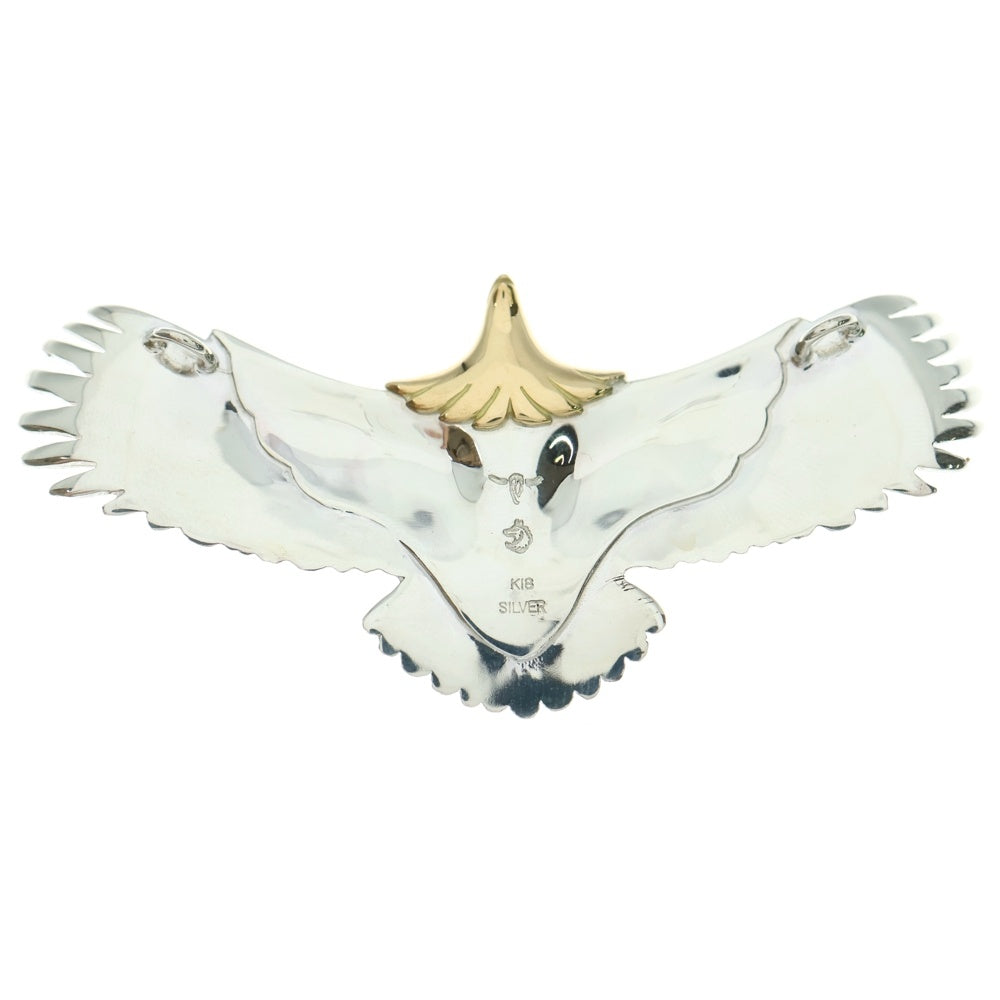 TADY & KING(タディアンドキング) K18 大イーグル頭金 ネックレストップ シルバー/ゴールド