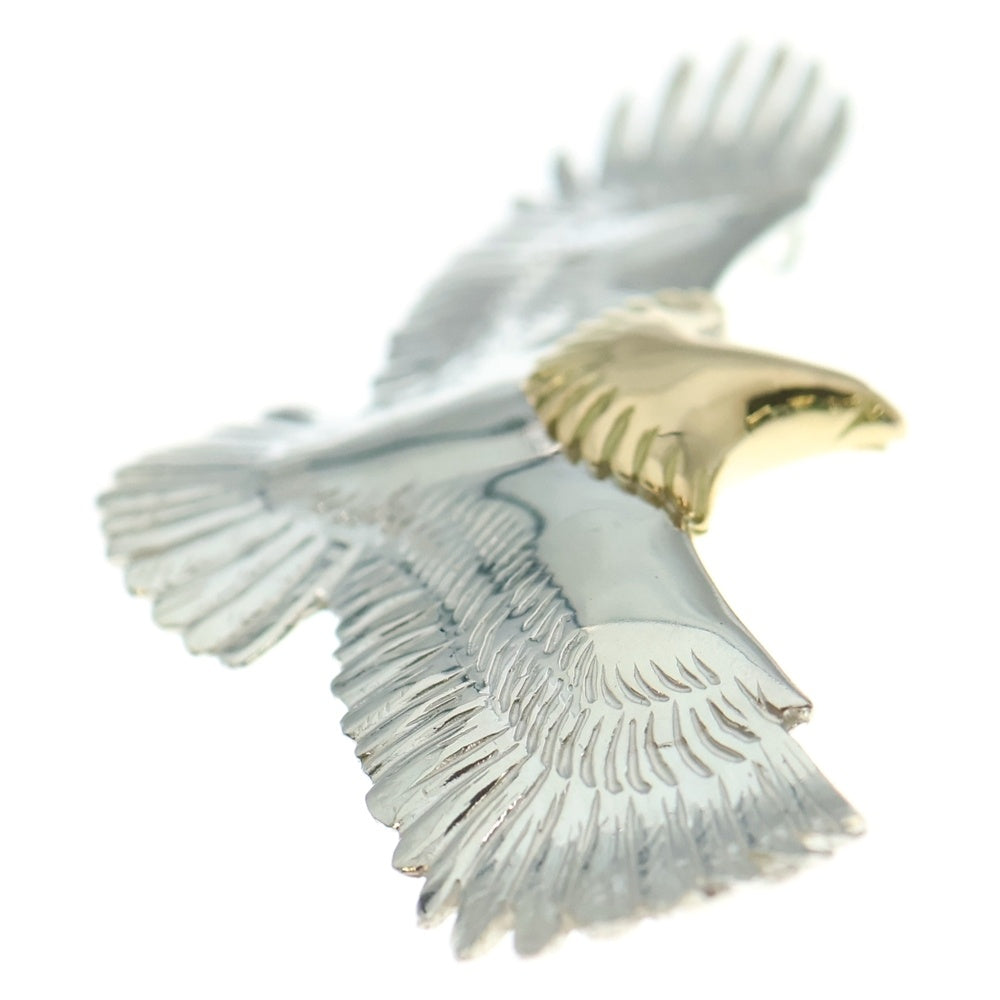 TADY & KING(タディアンドキング) K18 大イーグル頭金 ネックレストップ シルバー/ゴールド