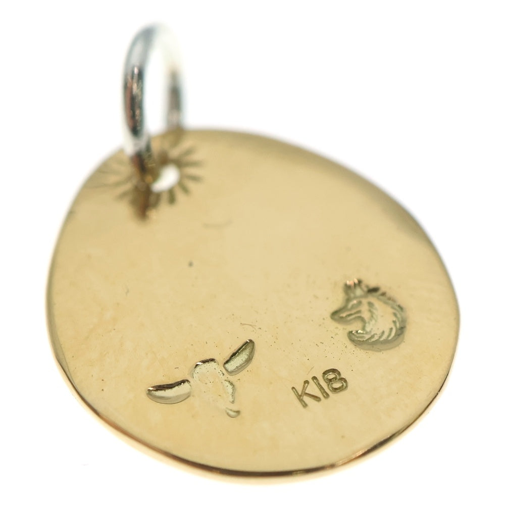 TADY & KING(タディアンドキング) K18 ウルフ金メタルM ペンダント ネックレストップ ゴールド