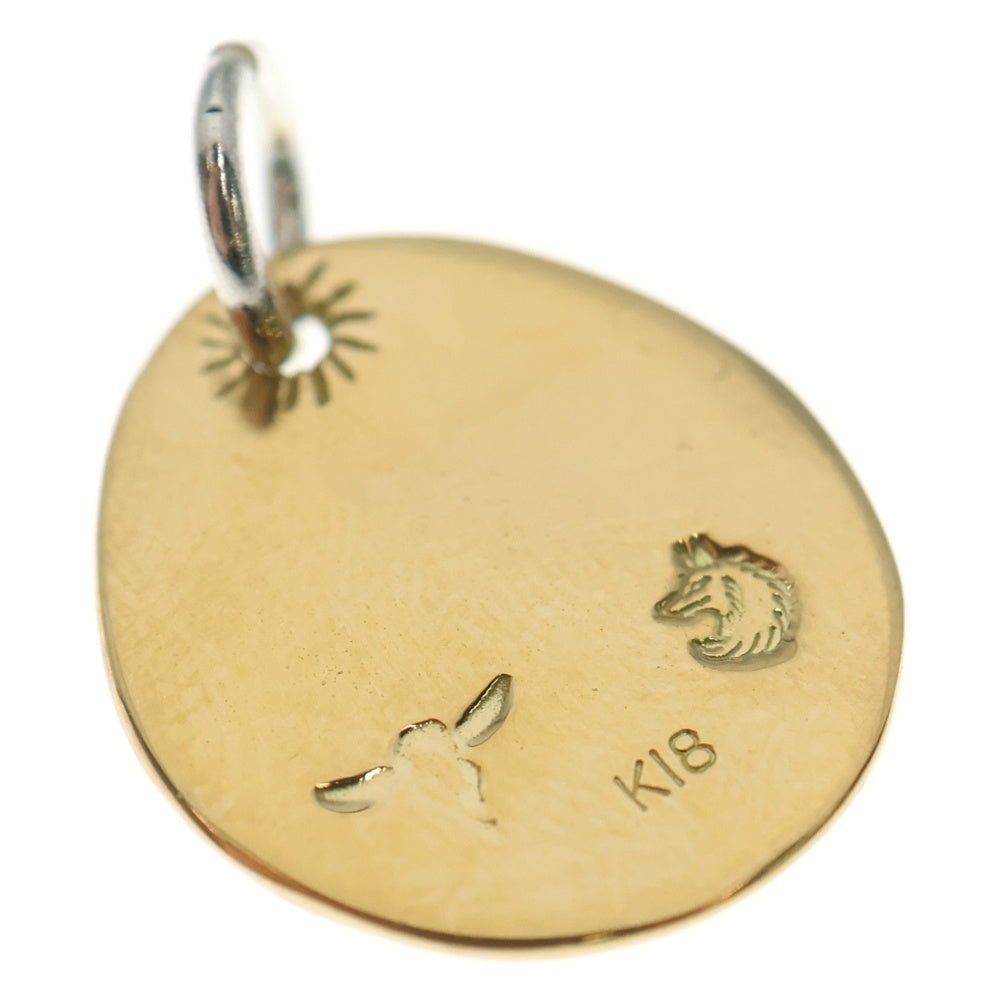 TADY & KING(タディアンドキング) K18 ウルフ金メタルM ペンダント ネックレストップ ゴールド