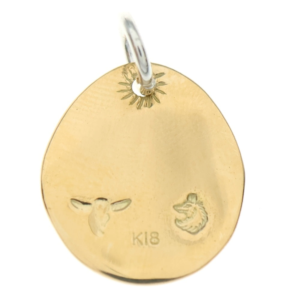 TADY & KING(タディアンドキング) K18 ウルフ金メタルM ペンダント ネックレストップ ゴールド