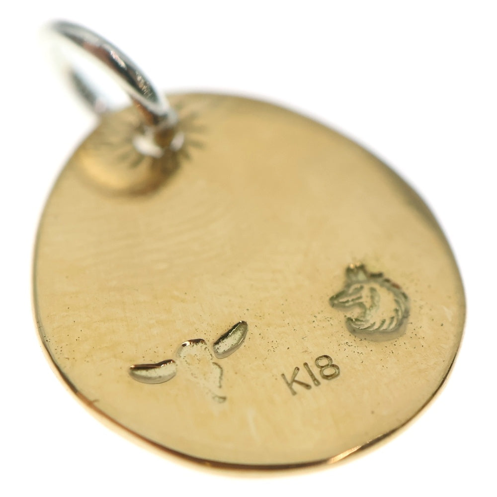 TADY & KING(タディアンドキング) K18 ウルフ金メタルM ペンダント ネックレストップ ゴールド