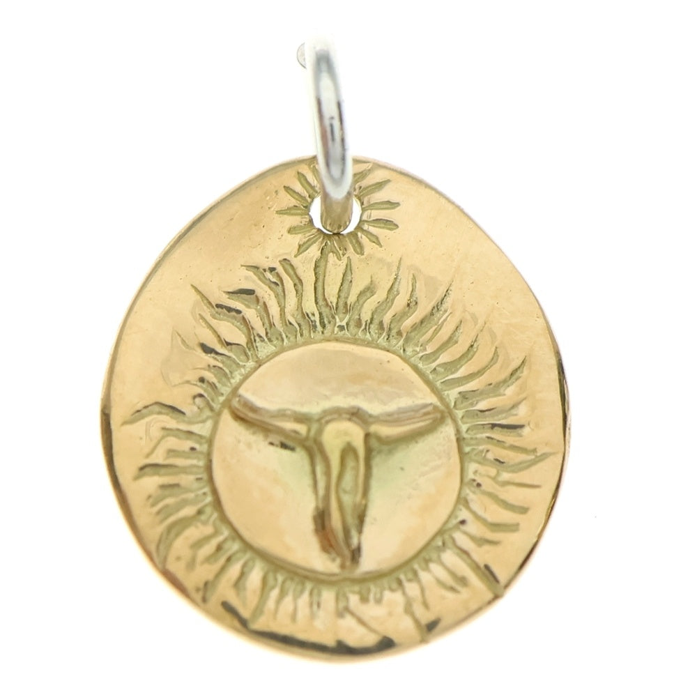 TADY & KING(タディアンドキング) K18 ロングホーン金メタルM ペンダント ネックレストップ ゴールド