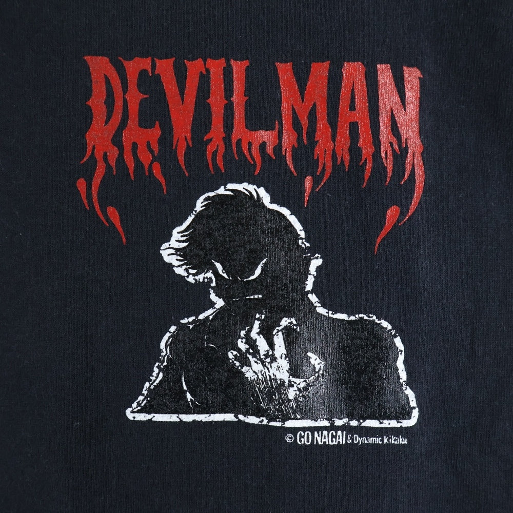 VINTAGE(ヴィンテージ) 90s DEVILMAN ANIME TEE デビルマン 両面プリント Tシャツ 半袖カットソーブラック
