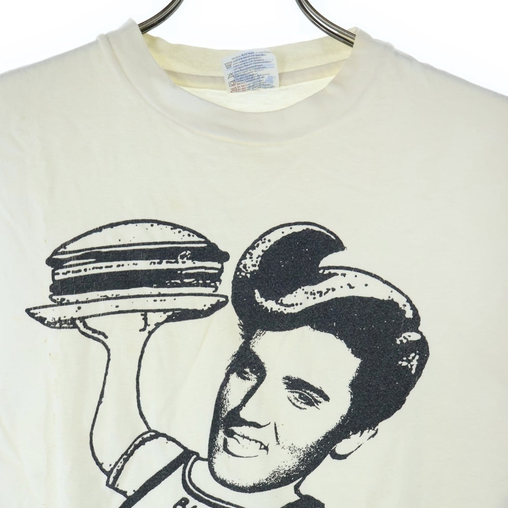 VINTAGE(ヴィンテージ) 90s Elvis Presley BIG BOY エルヴィス プレスリー Tシャツ 半袖カットソー ホワイト