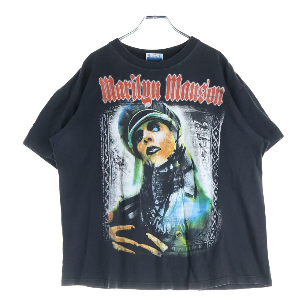 VINTAGE(ヴィンテージ) 90-00s MARILYN MANSON BACK EYES BOOTLEG マリリンマンソン ブラックアイズ ブートレグ Tシャツ 半袖カットソーブラック