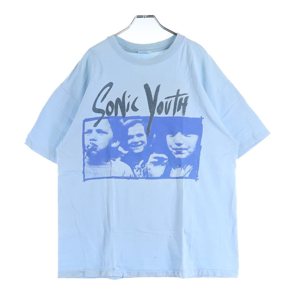 VINTAGE(ヴィンテージ) 90s SONIC YOUTH SEXXE BLUE ソニックユース 両面プリント Tシャツ 半袖カットソー ブルー