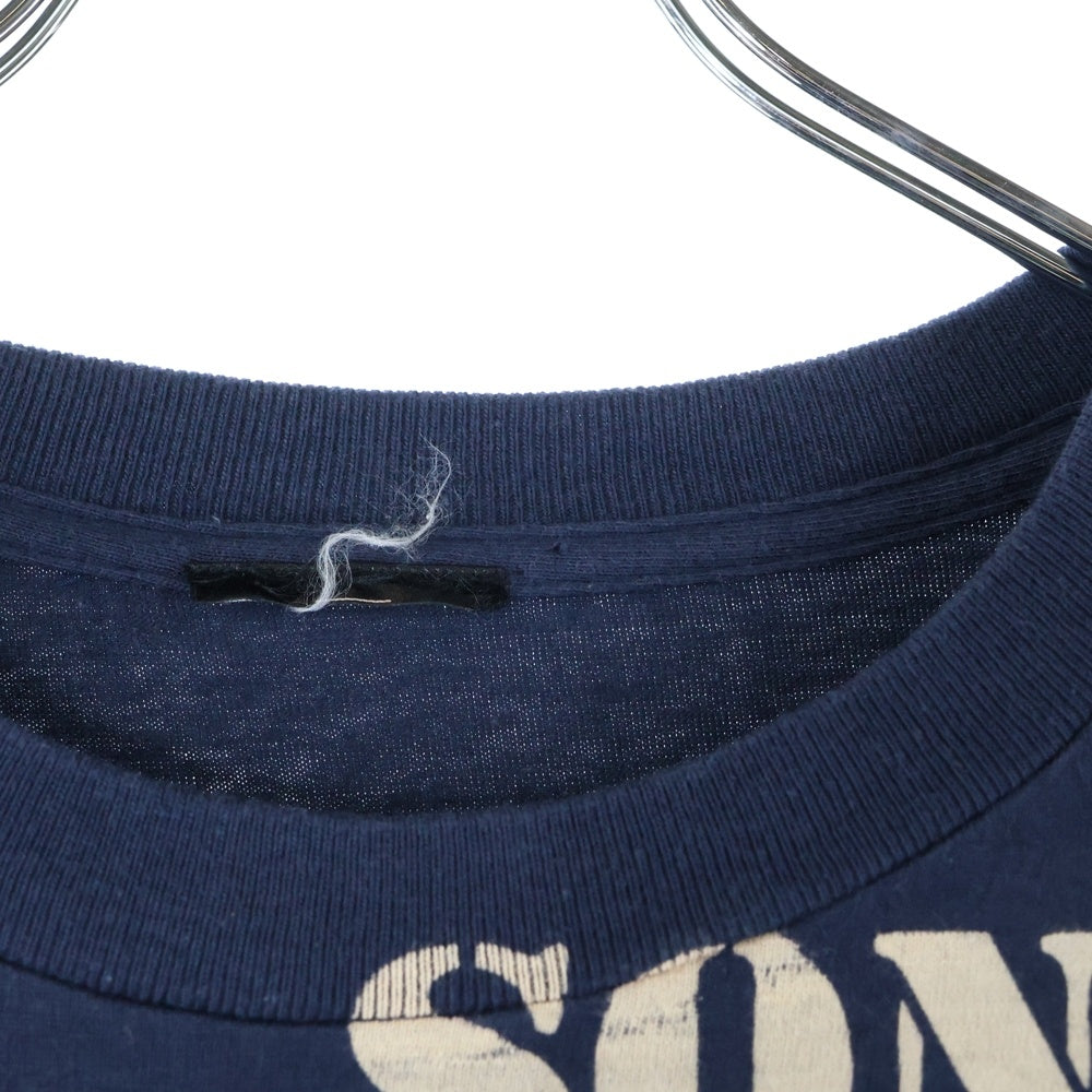 VINTAGE(ヴィンテージ) 00s SONIC YOUTH RATHER RIPPED ソニックユース フロントプリント Tシャツ 半袖カットソー ネイビー