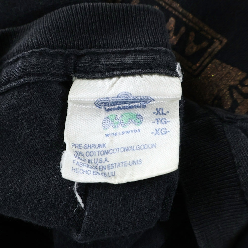 VINTAGE(ヴィンテージ) 90s MARILYN MANSON ANTICHRIST SUPERSTAR マリリンマンソン アンチクライスト スーパースター 両面プリント Tシャツ 半袖カットソーブラック