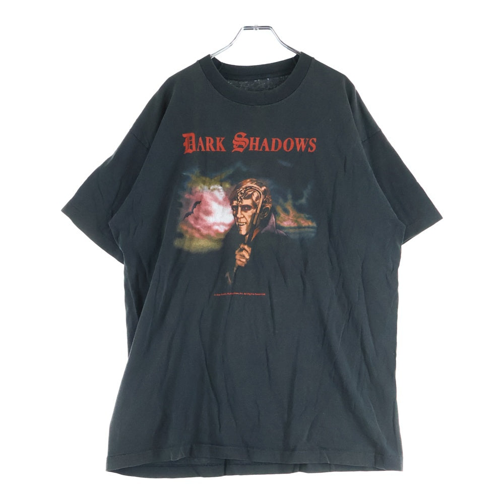 VINTAGE(ヴィンテージ) 90s DARK SHADOWS MOVIE TEE ダーク シャドー フロント プリント Tシャツ 半袖カットソーブラック