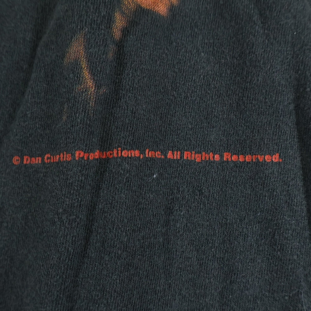 VINTAGE(ヴィンテージ) 90s DARK SHADOWS MOVIE TEE ダーク シャドー フロント プリント Tシャツ 半袖カットソーブラック