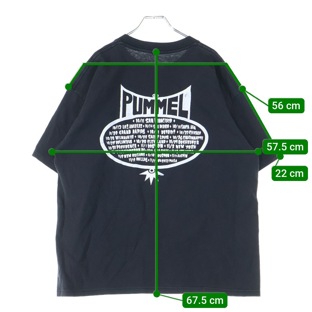 VINTAGE(ヴィンテージ) 90s ALL PUMMEL パメル 両面プリント Tシャツ 半袖カットソーブラック