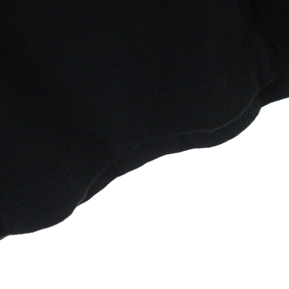 CHROME HEARTS(クロムハーツ) CH T SHRT ネックロゴ プリント 半袖 Tシャツ ブラック/パープル