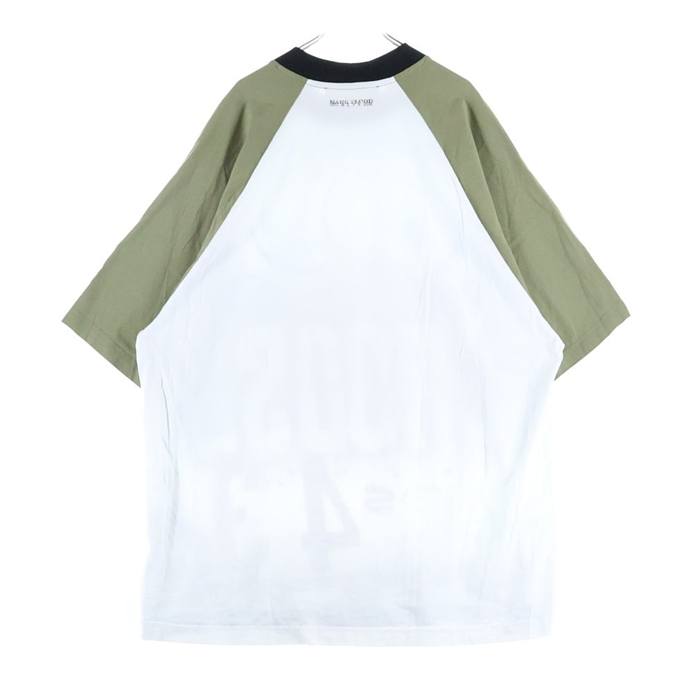1017 ALYX 9SM(アリクス) グラフィック プリント ラグラン 半袖 Tシャツ オリーブ