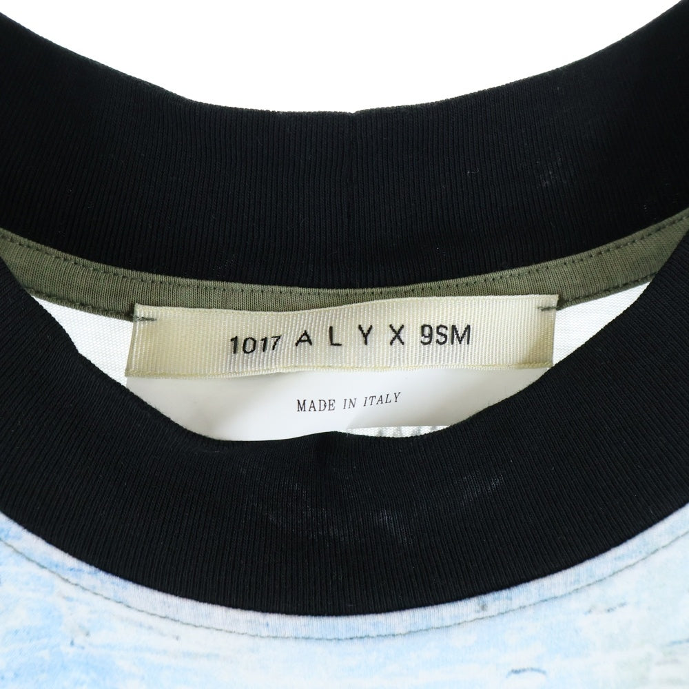 1017 ALYX 9SM(アリクス) グラフィック プリント ラグラン 半袖 Tシャツ オリーブ