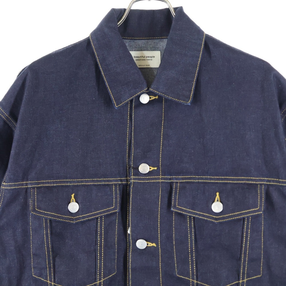 beautiful people(ビューティフルピープル) double-end left hand twill denim blouson 1545102023 デニム ジャケット インディゴ