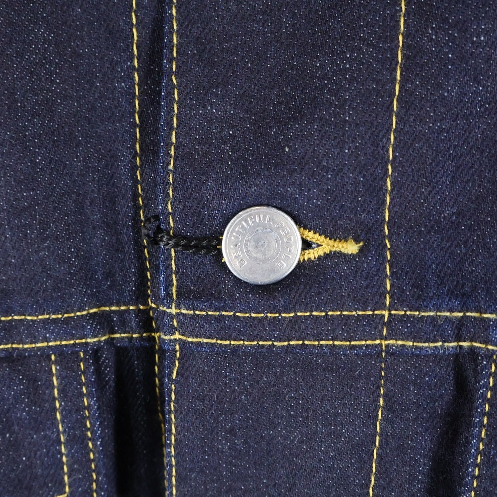 beautiful people(ビューティフルピープル) double-end left hand twill denim blouson 1545102023 デニム ジャケット インディゴ