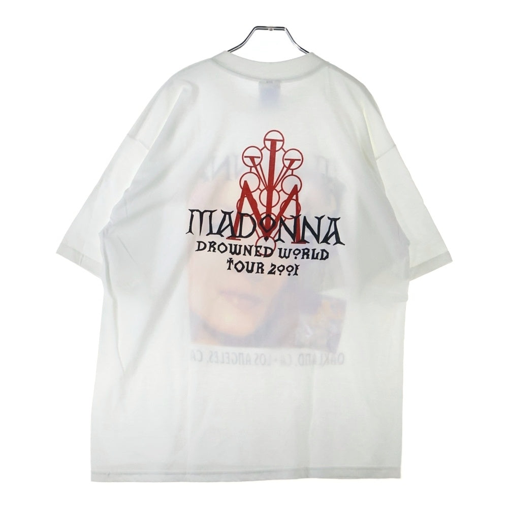 VINTAGE(ヴィンテージ) 00s MADONNA DROWNED WORLD TOUR マドンナ Tシャツ 半袖カットソー ホワイト