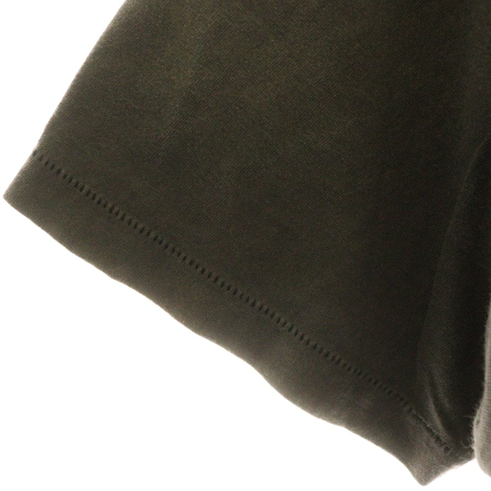 SAINT MICHAEL(セントマイケル) 21AW T-SHIRT FOCUS クルーネックロゴプリント半袖Tシャツ 半袖カットソー ヴィンテージ加工 ブラック SM-A21-0000-002