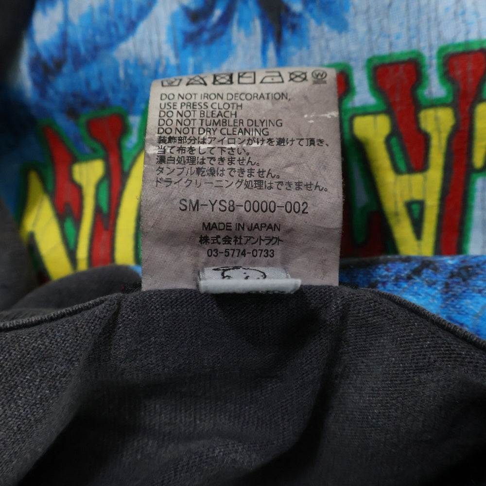 SAINT MICHAEL(セントマイケル) 24SS ON EARTH SS TEE ヴィンテージ加工 オンアース プリント ショートスリーブTシャツ 半袖カットソー SM-YS8-0000-002