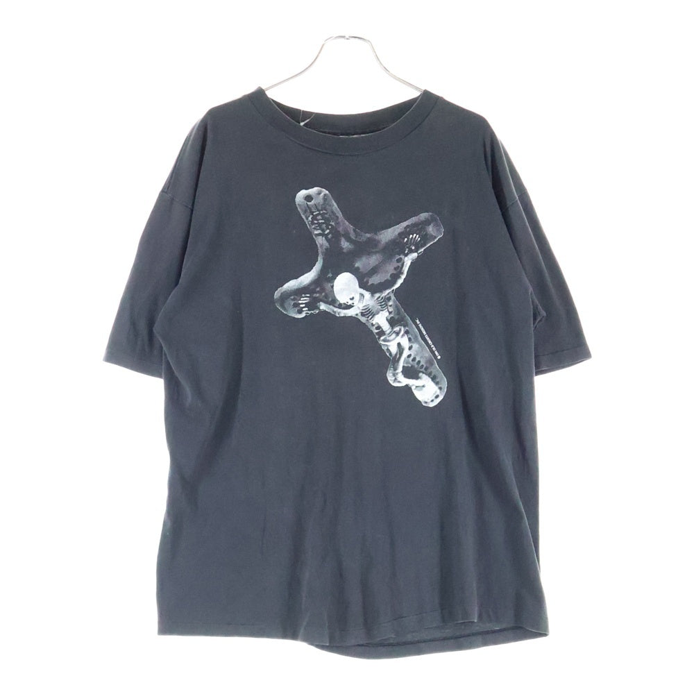VINTAGE(ヴィンテージ) 90s OLD GHOSTS DESIGNS オールドゴースト 両面プリント Tシャツ 半袖カットソー ブラック