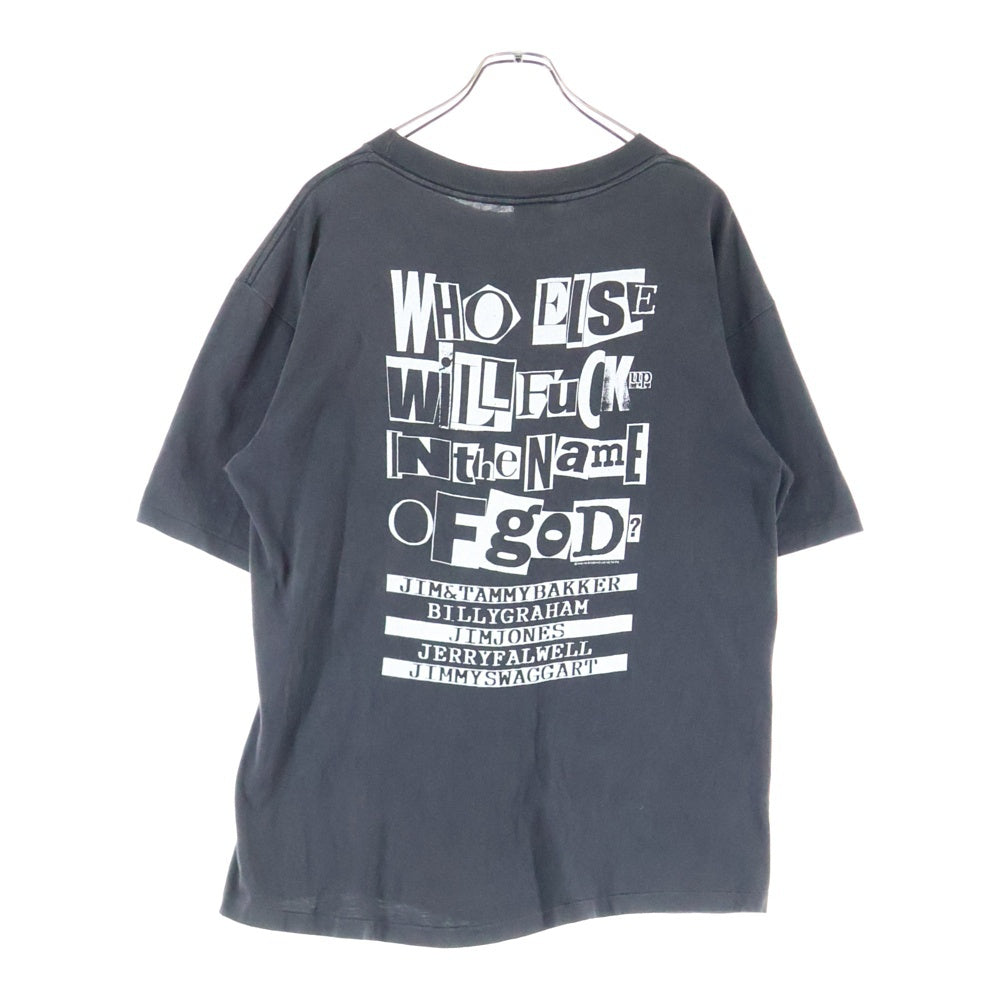 VINTAGE(ヴィンテージ) 90s OLD GHOSTS DESIGNS オールドゴースト 両面プリント Tシャツ 半袖カットソー ブラック