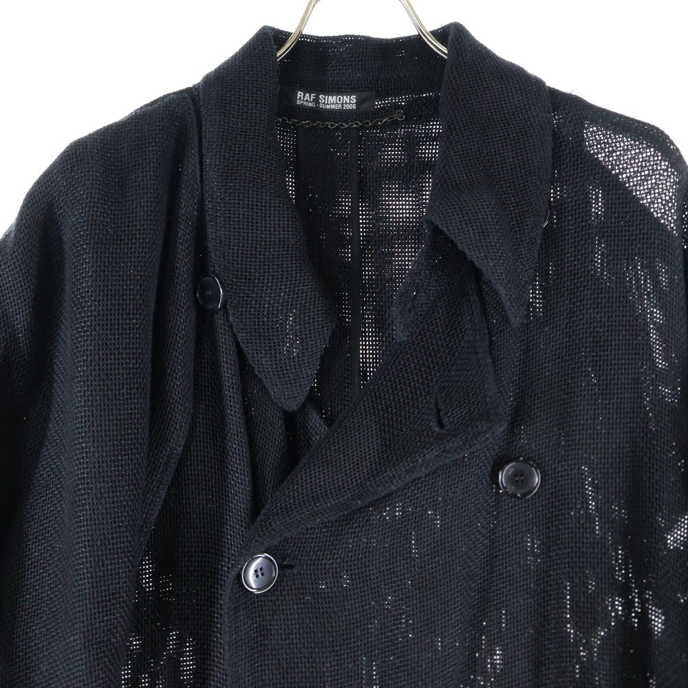 RAF SIMONS(ラフシモンズ) 06SS Icarus Surgit イカロス期 リネン トレンチコート ブラック