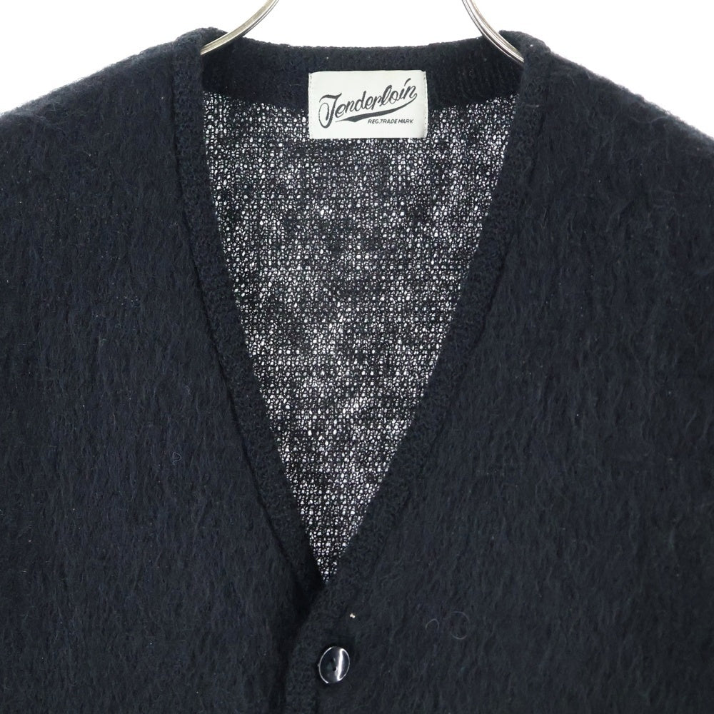 TENDERLOIN(テンダーロイン) MOHAIR CARDIGAN モヘアカーディガン ブラック